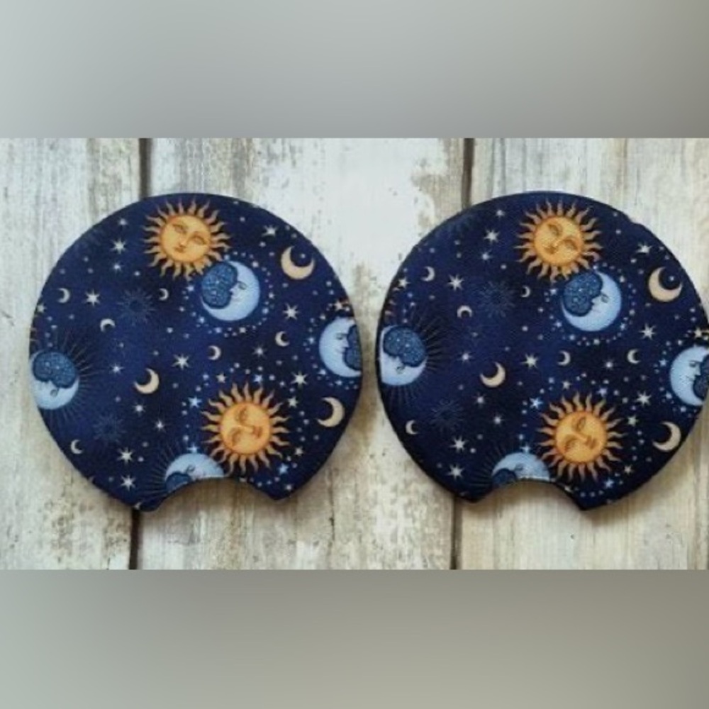 Moon and star coaster